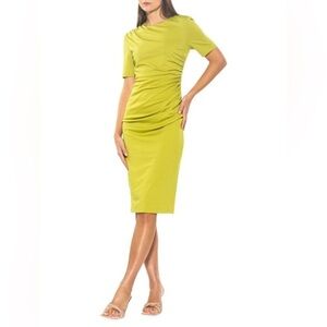 Cateleya Draped Sheath Dress L